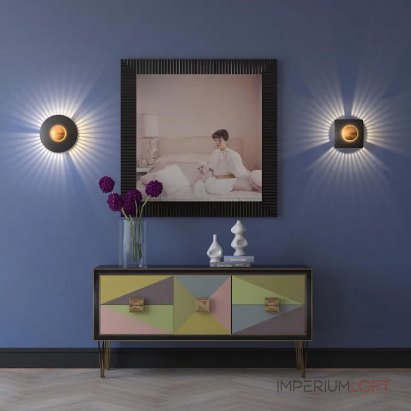 Накладной светильник Odeon Light Adamas 4223/13WL Цвет плафонов золото Цвет арматуры черный