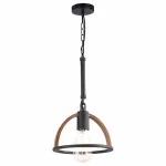 Подвесной светильник TopLight Jasmin TL1179H-01BK Цвет арматуры черный Цвет плафонов коричневый от ImperiumLoft