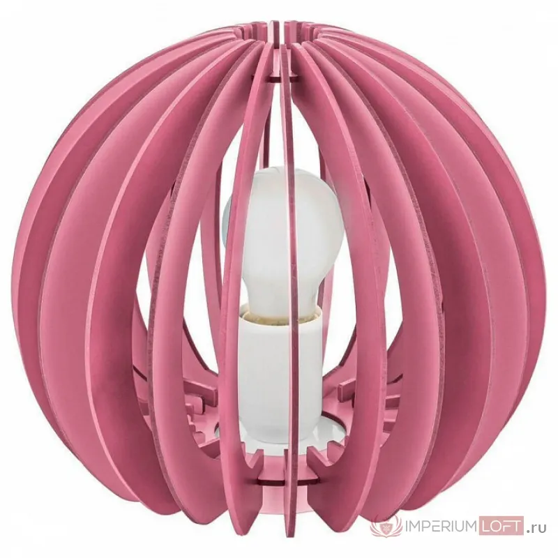 Настольная лампа декоративная Eglo ПРОМО Fabella 95954 Цвет арматуры розовый Цвет плафонов розовый от ImperiumLoft