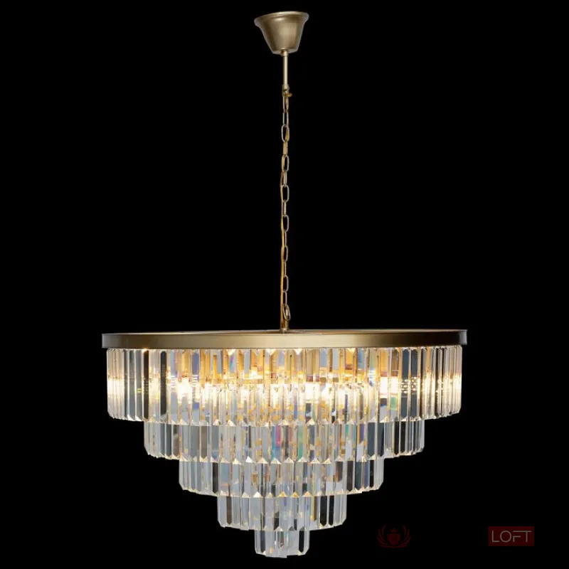 Подвесная люстра Loft it Prism Clear 10019/800C Цвет арматуры золото Цвет плафонов прозрачный от ImperiumLoft