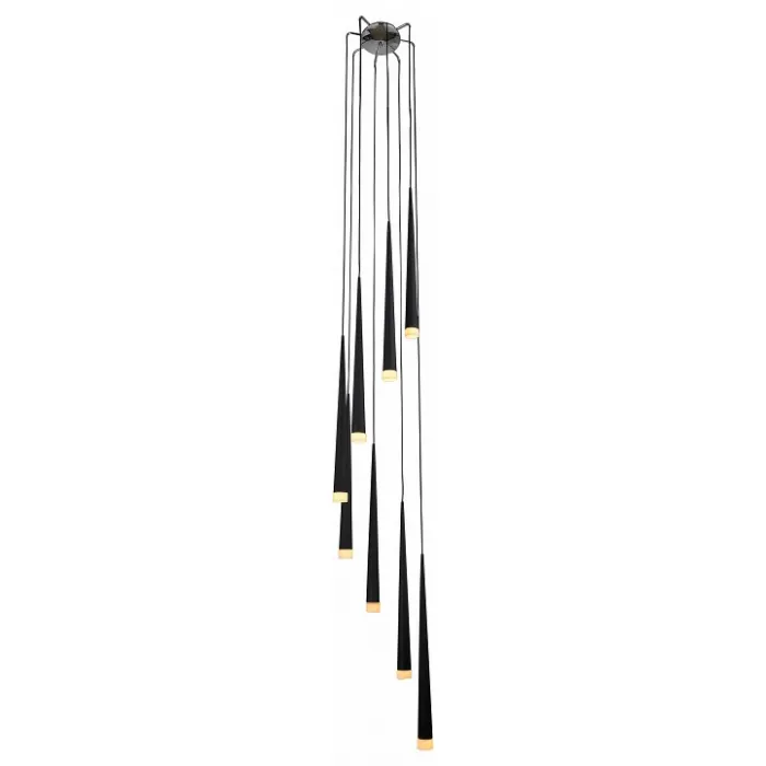 Подвесной светильник Lightstar Punto 807087 Цвет арматуры хром Цвет плафонов черный от ImperiumLoft