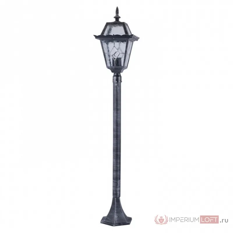 Наземный высокий светильник Arte Lamp Paris A1356PA-1BS Цвет арматуры серебро Цвет плафонов прозрачный от ImperiumLoft