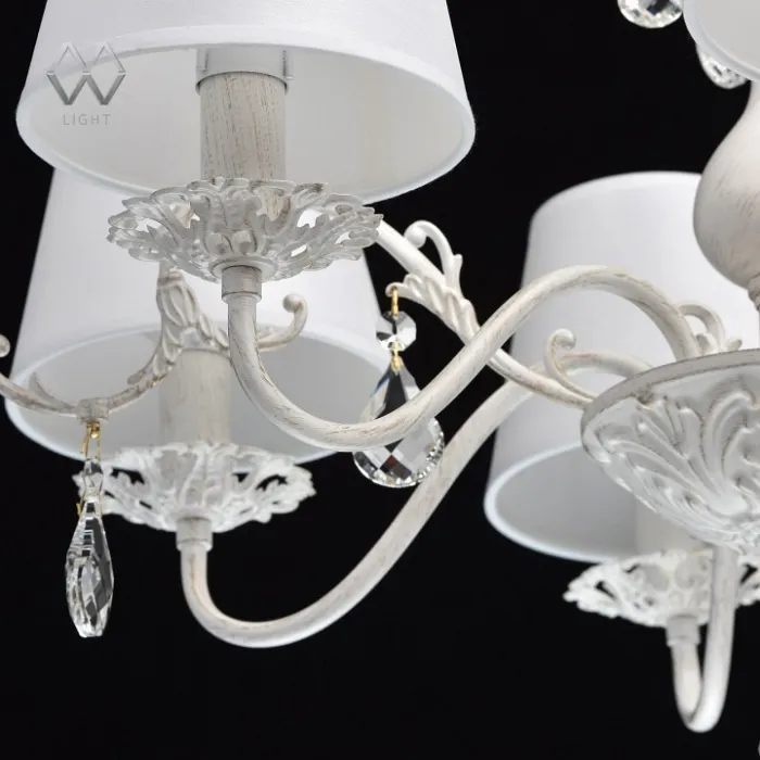 Подвесная люстра MW-Light Виталина 8 448012106 Цвет арматуры золото Цвет плафонов белый от ImperiumLoft