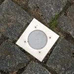 Встраиваемый в дорогу светильник Novotech Ground 369952 Цвет арматуры серебро Цвет плафонов прозрачный от ImperiumLoft
