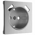 Накладка для розетки Werkel W117 W1179509 Цвет арматуры серебро