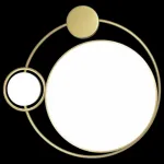 Накладной светильник Loft it Mike 10065 Цвет арматуры золото Цвет плафонов белый от ImperiumLoft