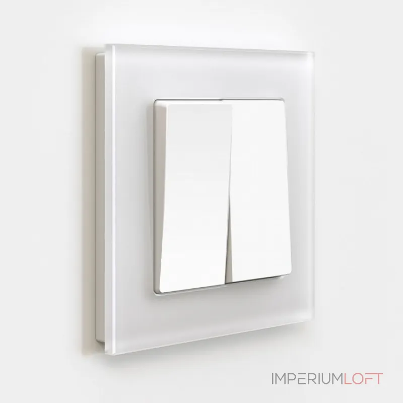 Выключатель проходной двухклавишный Werkel Белые матовые W1122061 от ImperiumLoft Выключатель проходной двухклавишный Werkel Белые матовые W1122061 от ImperiumLoft
