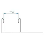 Профиль накладной  Deko-Light EL-03-12 975360 Цвет арматуры серебро