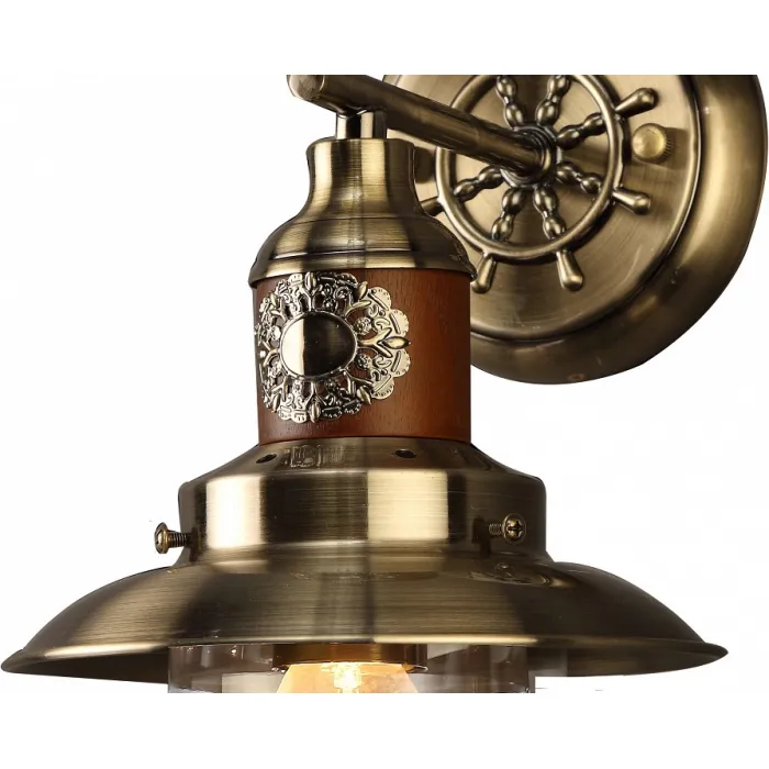 Бра Arte Lamp Sailor A4524AP-1AB Цвет арматуры бронза Цвет плафонов прозрачный от ImperiumLoft