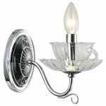 Бра Arte Lamp 1704 A1704AP-1CC Цвет арматуры хром Цвет плафонов кремовый