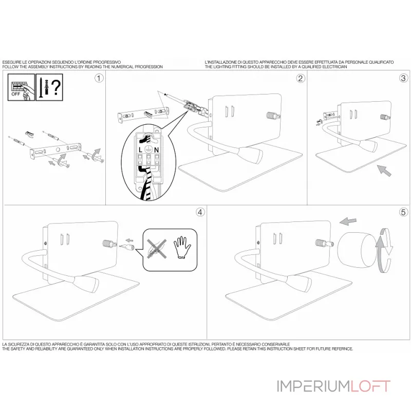 Бра с подсветкой Ideal Lux Book-2 BOOK-2 AP2 BIANCO Цвет арматуры белый Цвет плафонов прозрачный