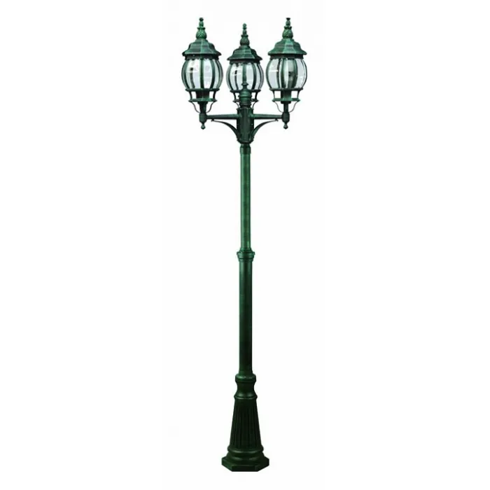Фонарный столб Arte Lamp Atlanta A1047PA-3BG Цвет арматуры медь Цвет плафонов прозрачный от ImperiumLoft