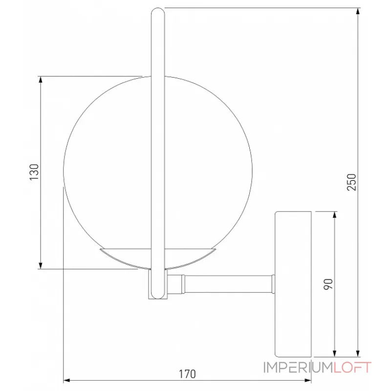 Бра Eurosvet Ringo 50289 хром