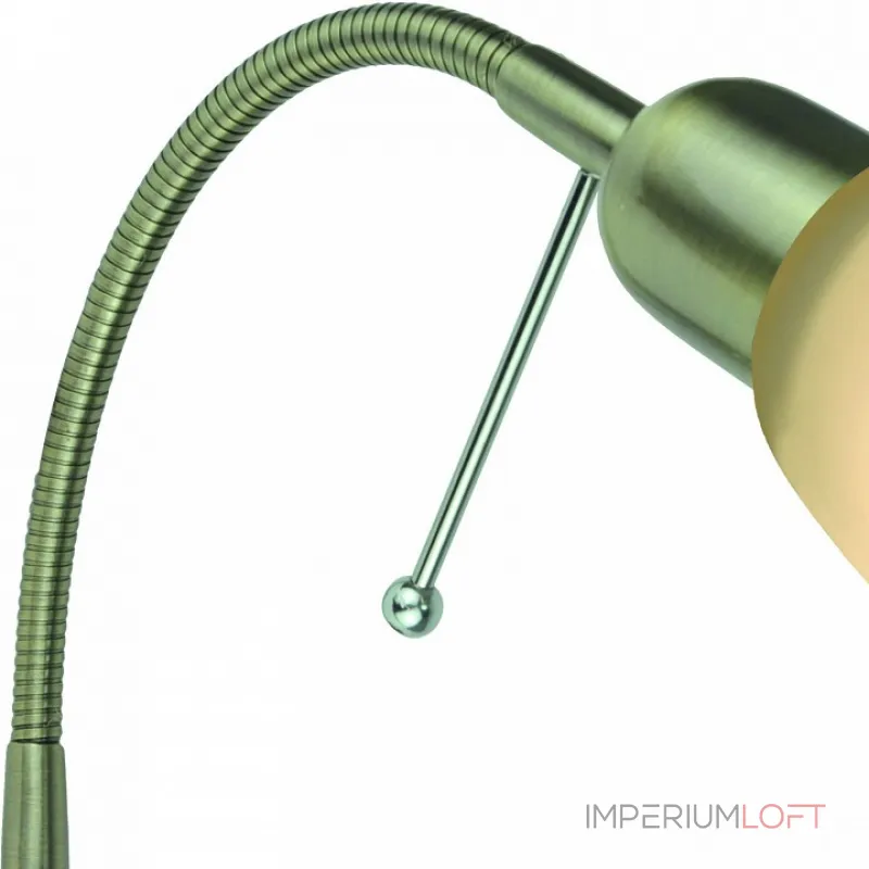 Бра Arte Lamp Lettura A7009AP-1AB Цвет арматуры бронза Цвет плафонов белый