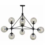 Люстра на штанге ST-Luce Stampo SL549.403.10 Цвет плафонов серый Цвет арматуры черный от ImperiumLoft