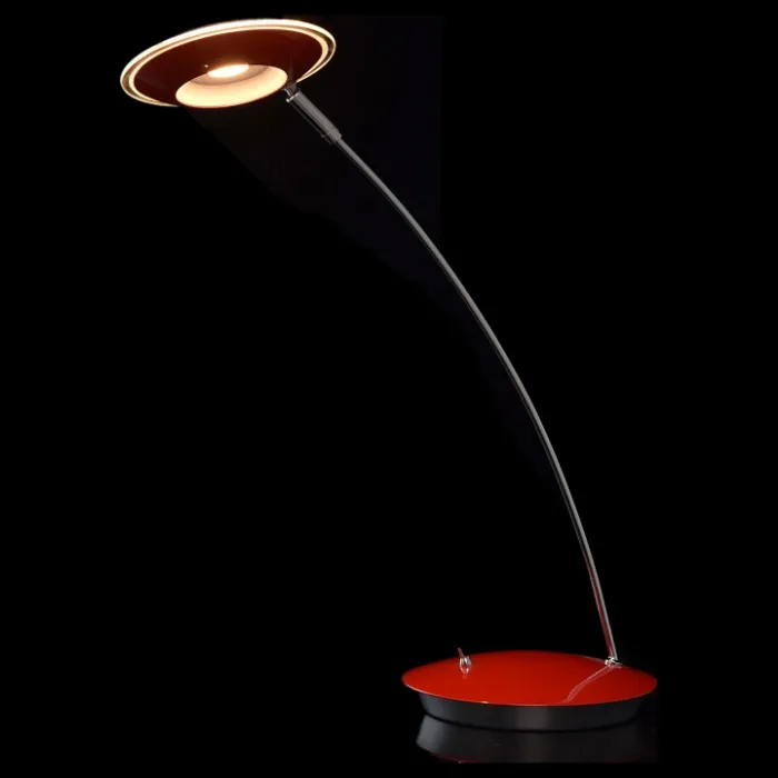 Настольная лампа офисная MW-Light Гэлэкси 12 632033001 Цвет арматуры хром Цвет плафонов красный от ImperiumLoft