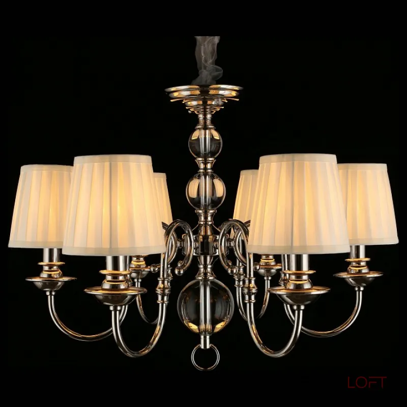 Подвесная люстра Aployt Gaell APL.704.03.06 Цвет арматуры хром Цвет плафонов кремовый