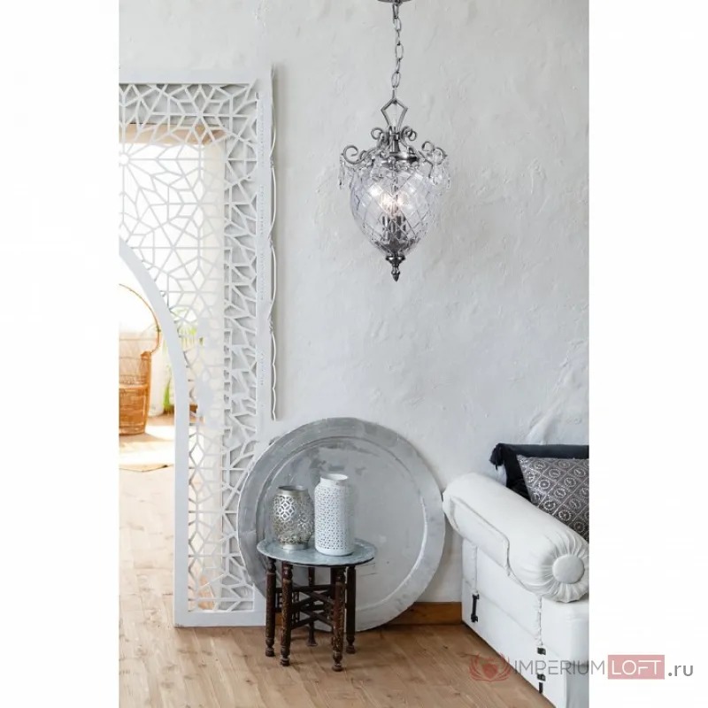 Подвесной светильник Divinare Reggia 1150/02 SP-3 Цвет арматуры бронза Цвет плафонов коричневый от ImperiumLoft
