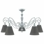 Подвесная люстра Lamp4You Classic 18 E3-05-G-LMP-O-22 Цвет арматуры серый Цвет плафонов черный от ImperiumLoft