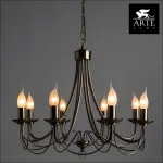 Подвесная люстра Arte Lamp Maypole A6300LM-8AB Цвет арматуры бронза Цвет плафонов белый от ImperiumLoft