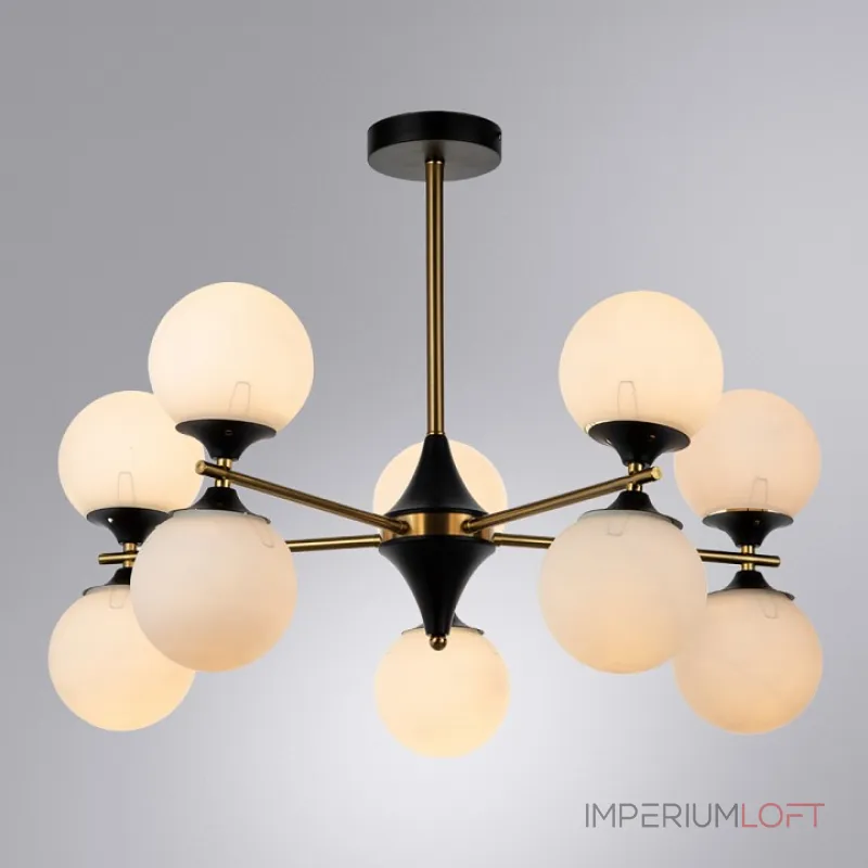 Люстра на штанге Arte Lamp Mimosa A3649PL-10PB Люстра на штанге Arte Lamp Mimosa A3649PL-10PB