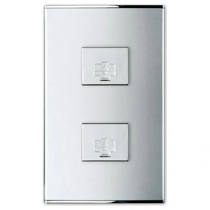 Розетка телефонная RJ-11 Imex 2525 WRC 2525 Цвет арматуры серебро от ImperiumLoft