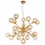 Подвесная люстра Maytoni Dallas MOD545PL-24G Цвет арматуры золото Цвет плафонов янтарный от ImperiumLoft
