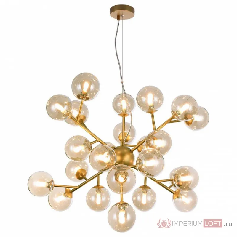 Подвесная люстра Maytoni Dallas MOD545PL-24G Цвет арматуры золото Цвет плафонов янтарный от ImperiumLoft