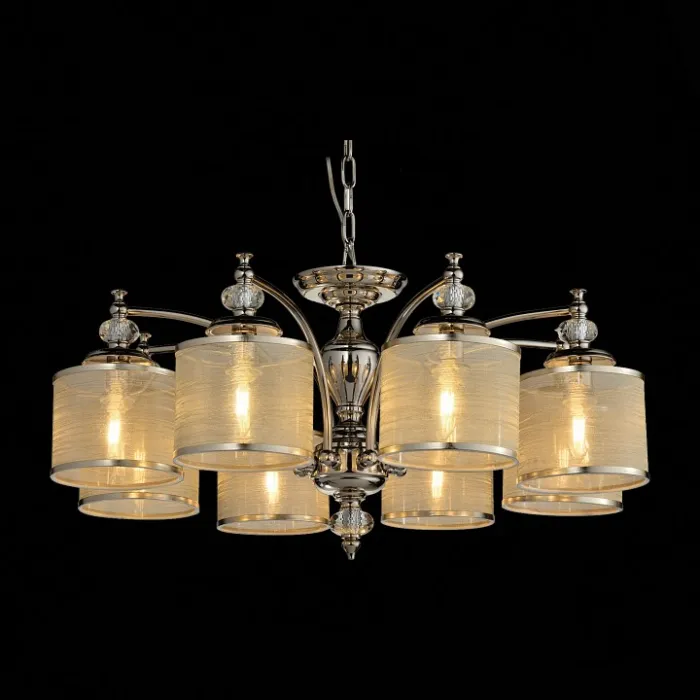 Потолочная люстра ST-Luce Coresia SL1750.102.08 Цвет арматуры никель Цвет плафонов золото от ImperiumLoft