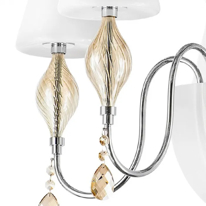 Люстра на штанге Lightstar Escica 806050 Цвет арматуры янтарный Цвет плафонов янтарный от ImperiumLoft