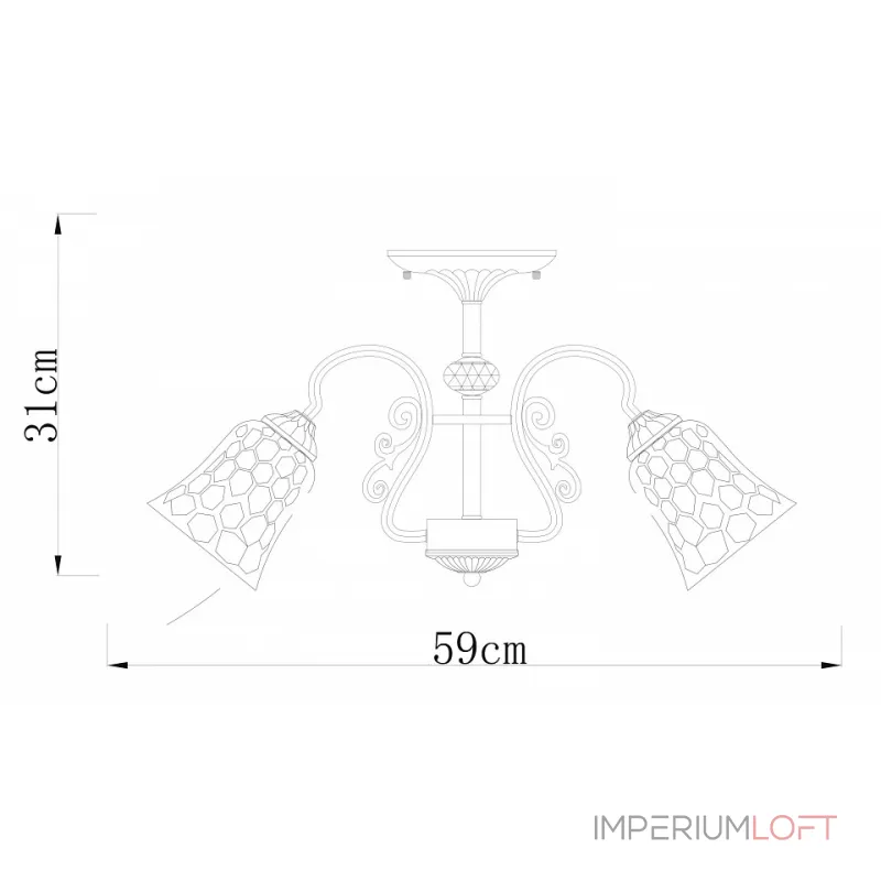 Потолочная люстра Arte Lamp Nicole A2702PL-5AB Потолочная люстра Arte Lamp Nicole A2702PL-5AB