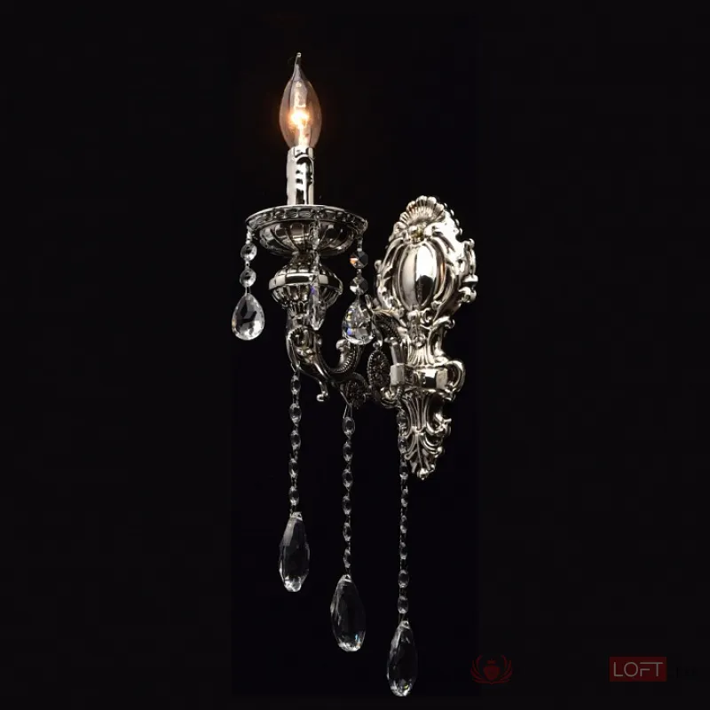 Бра MW-Light Селена 10 482023901 Цвет арматуры серебро Цвет плафонов прозрачный от ImperiumLoft