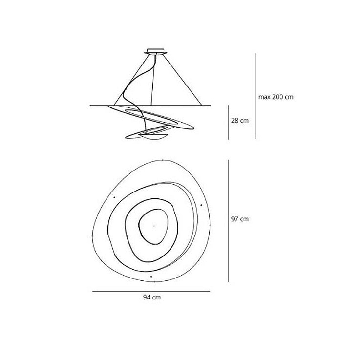 Подвесной светильник Artemide 1239010A от ImperiumLoft