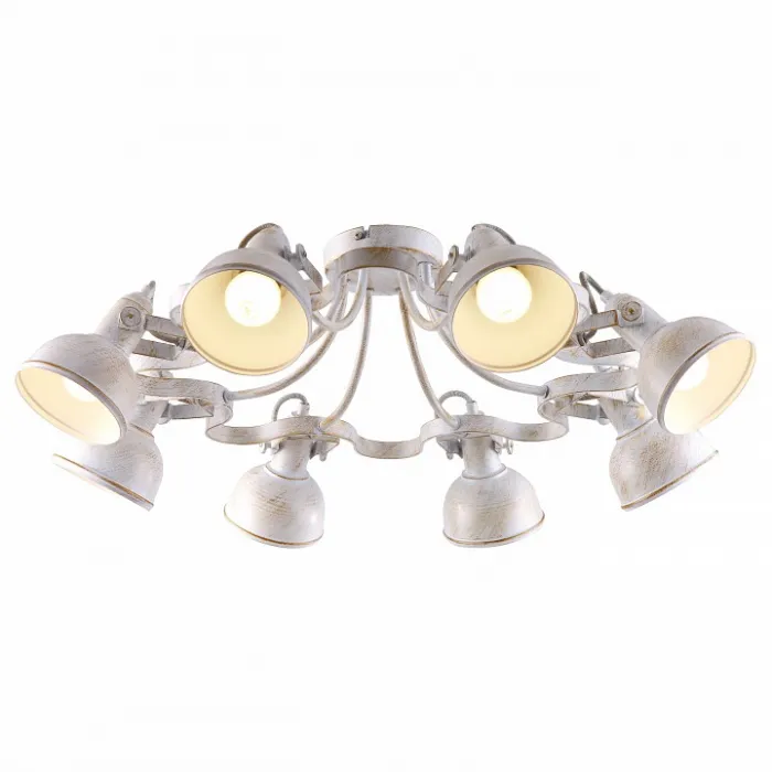 Люстра на штанге Arte Lamp Martin A5216PL-8WG Цвет арматуры золото Цвет плафонов золото от ImperiumLoft