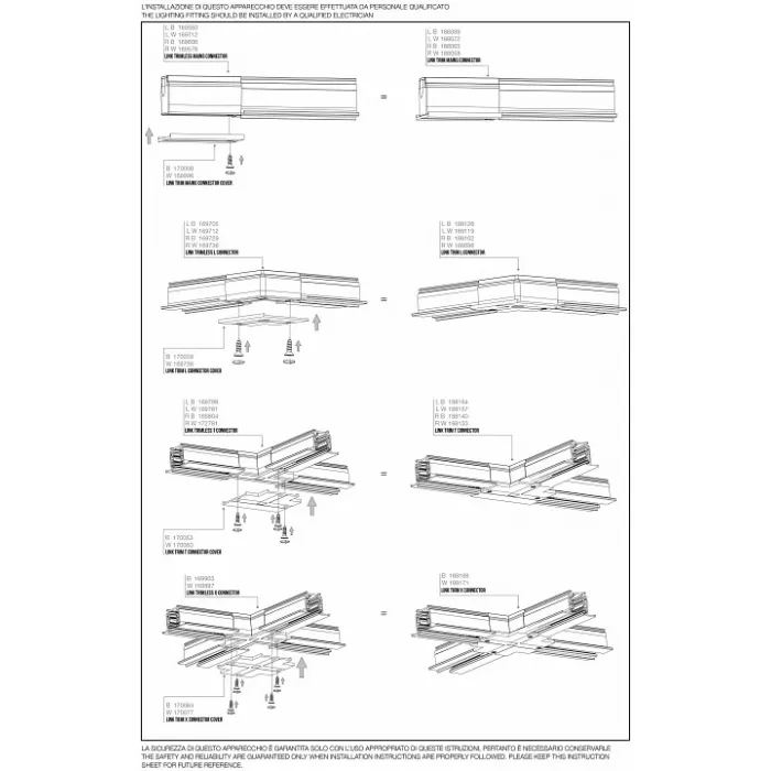 Соединители Ideal Lux Link Trim L-connector LINK TRIM L-CONNECTOR LEFT WHITE от ImperiumLoft