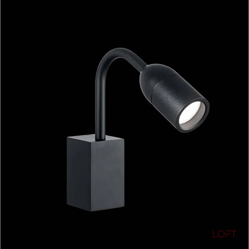 Настенный светильник Ideal Lux Loop LOOP AP1 NERO
