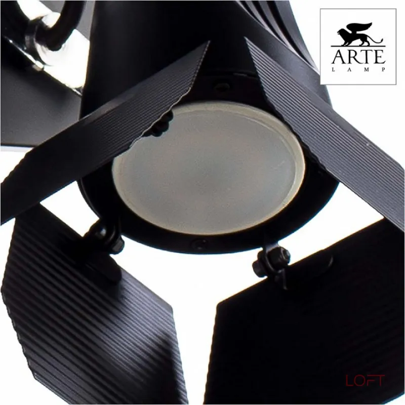 Спот Arte Lamp Cinema A3092AP-2BK Цвет арматуры хром Цвет плафонов черный от ImperiumLoft Спот Arte Lamp Cinema A3092AP-2BK Цвет арматуры хром Цвет плафонов черный от ImperiumLoft