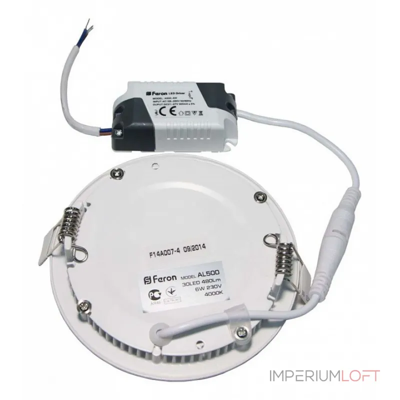 Встраиваемый светильник Feron AL500 28500 Цвет плафонов белый Цвет арматуры белый от ImperiumLoft Встраиваемый светильник Feron AL500 28500 Цвет плафонов белый Цвет арматуры белый от ImperiumLoft