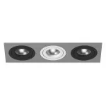 Встраиваемый светильник Lightstar Intero 16 triple quadro i539070607 Цвет арматуры разноцветный Цвет плафонов белый