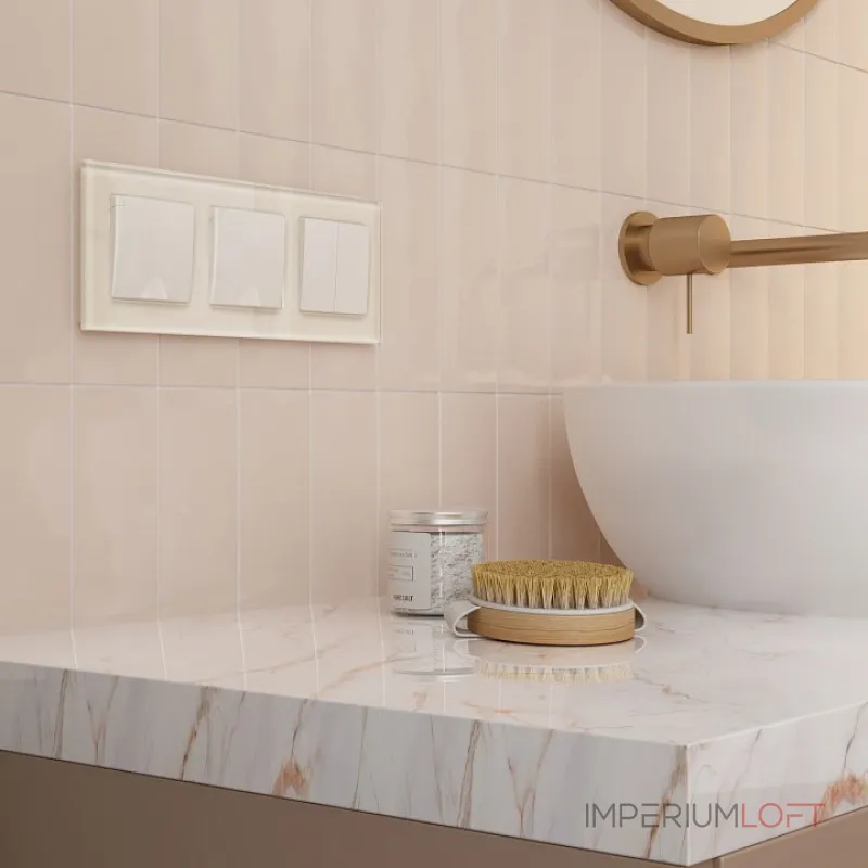 Рамка на 3 поста Werkel Favorit молочный W0031141