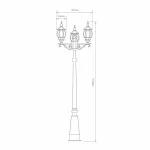 Фонарный столб Elektrostandard NLG99 NLG99HL005 черный от ImperiumLoft