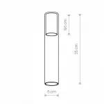 Плафон Nowodvorski Cameleon Cylinder L TR/WH 8538 цвет плафонов прозрачный от ImperiumLoft