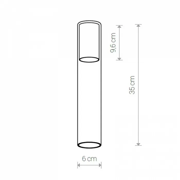 Плафон Nowodvorski Cameleon Cylinder L TR/WH 8538 цвет плафонов прозрачный от ImperiumLoft