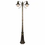 Фонарный столб Arte Lamp Amsterdam A1523PA-2BN Цвет арматуры бронза Цвет плафонов прозрачный