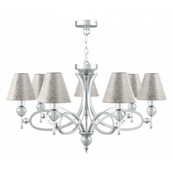 Подвесная люстра Maytoni Eclectic 7 M2-07-CR-LMP-O-4 Цвет арматуры белый Цвет плафонов серый от ImperiumLoft