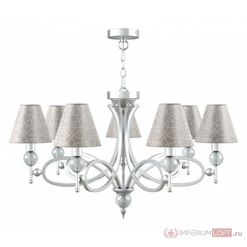 Подвесная люстра Maytoni Eclectic 7 M2-07-CR-LMP-O-4 Цвет арматуры белый Цвет плафонов серый от ImperiumLoft