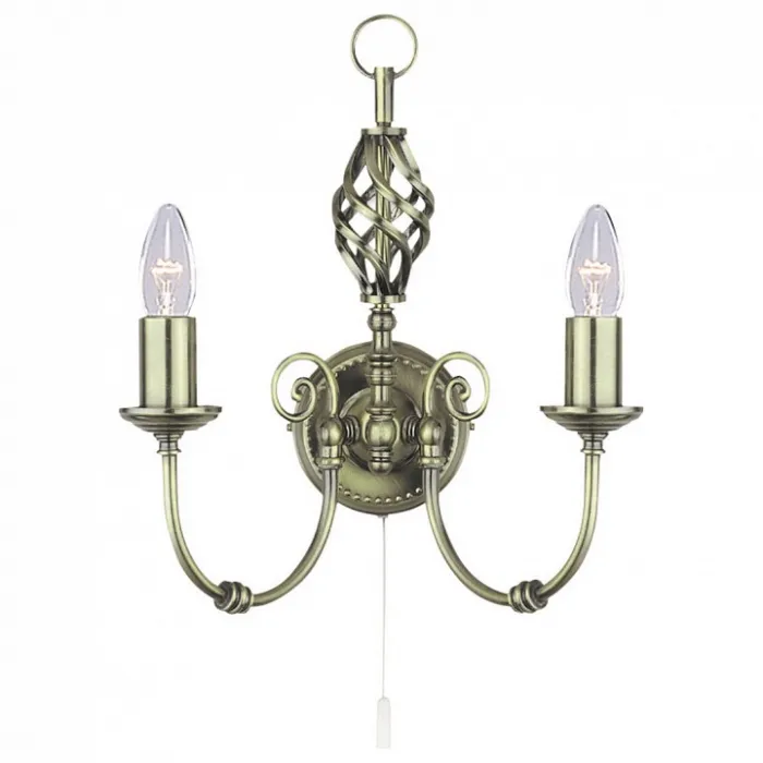 Бра Arte Lamp Zanzibar A8392AP-2AB Цвет арматуры бронза Цвет плафонов прозрачный от ImperiumLoft