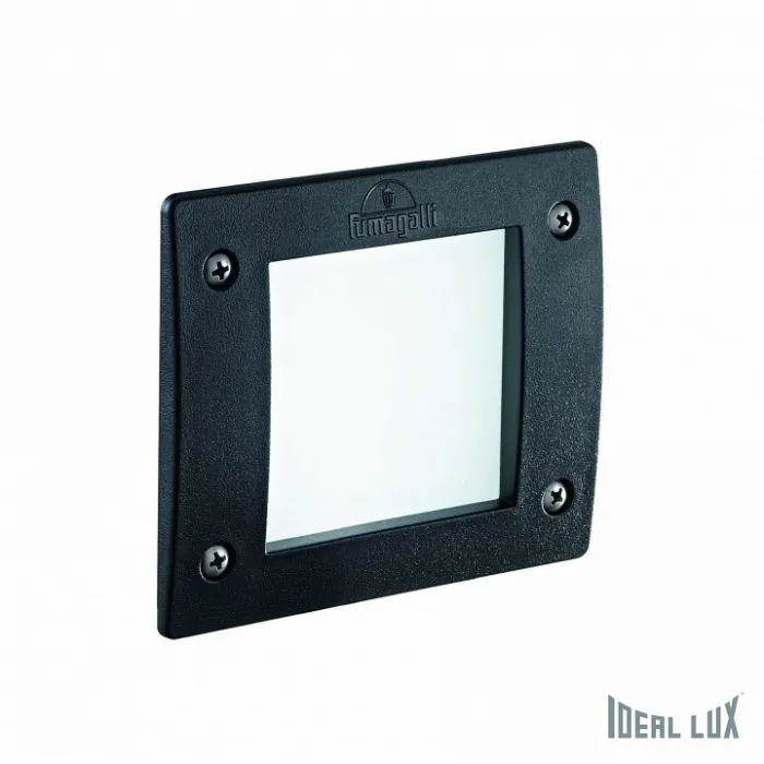 Встраиваемый светильник Ideal Lux LETI LETI FI1 SQUARE NERO Цвет арматуры черный Цвет плафонов черный от ImperiumLoft