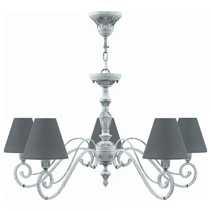 Подвесная люстра Lamp4You Classic 18 E3-05-G-LMP-O-22 Цвет арматуры серый Цвет плафонов черный от ImperiumLoft