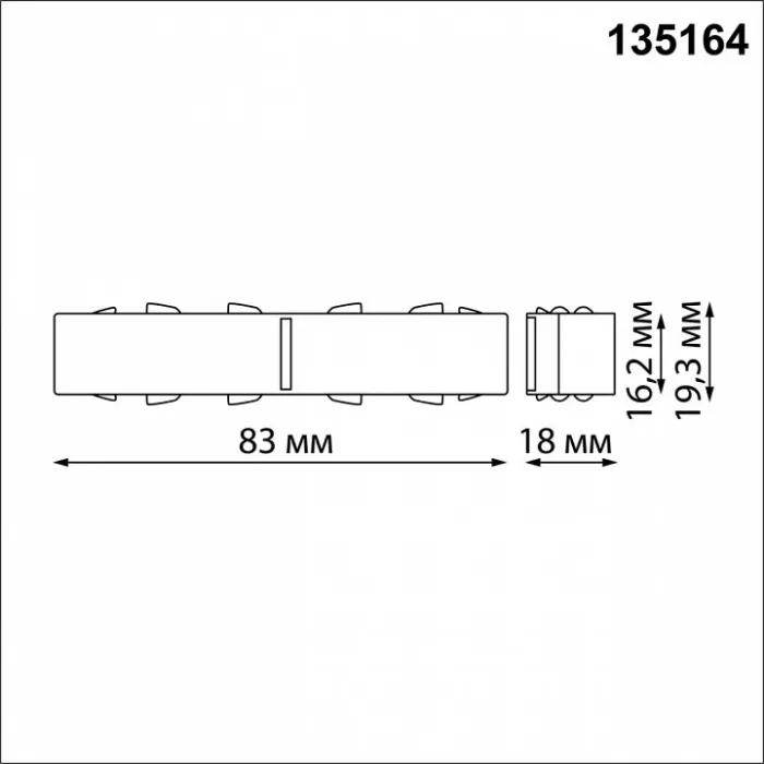 MEDO 90 LED FRAME светильник встраиваемый с LED 120Вт, 3000K, 11000lm, серебристый от ImperiumLoft